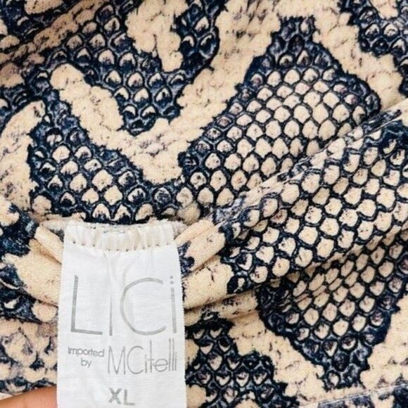 Lici by Mcitelli snake print leggings XL high leggings BoxN - Picture 3 of 6